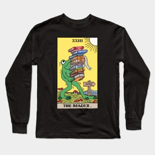 Tarot Frog The Reader Long Sleeve T-Shirt